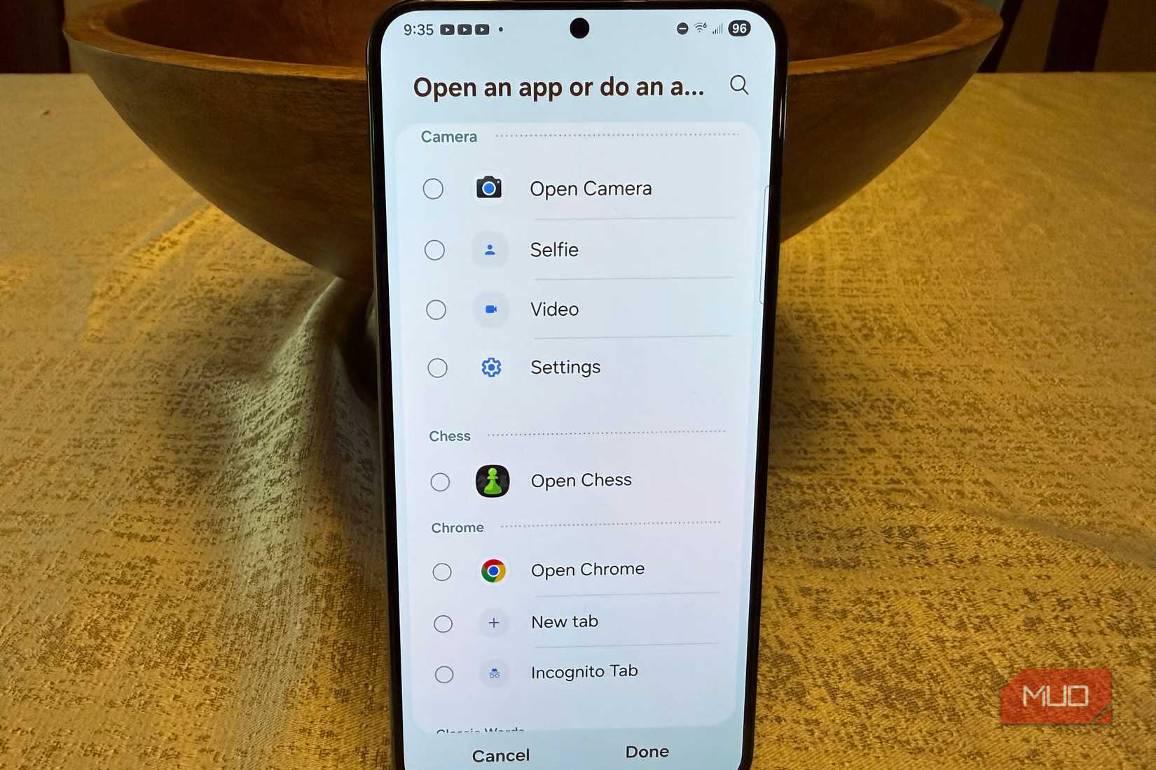 app actions for routines