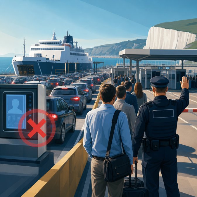 EU Entry-Exit System paused at Dover after holiday weekend gridlock