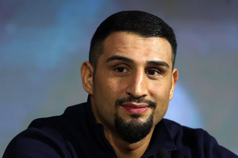 Agit Kabayel looks on, ahead of his WBC World Heavyweight Title fight with Zhilei Zhang during press conference as part of Beterbiev v Bivol 2: The Last Crescendo at Boulevard City on February 20, 2025 in Riyadh