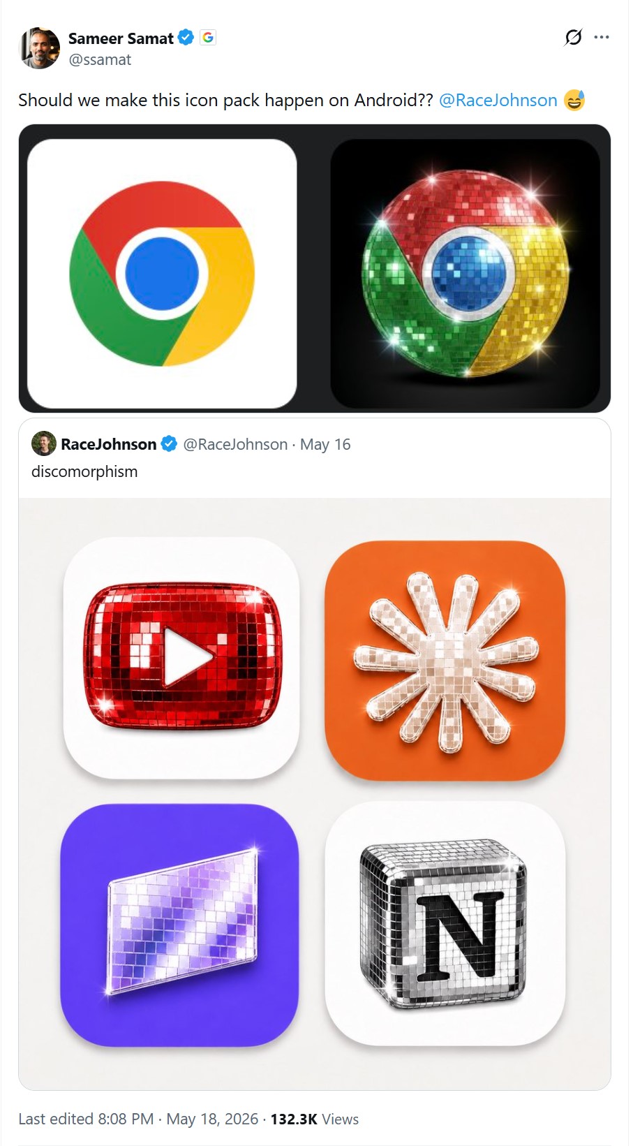 android disco icons x