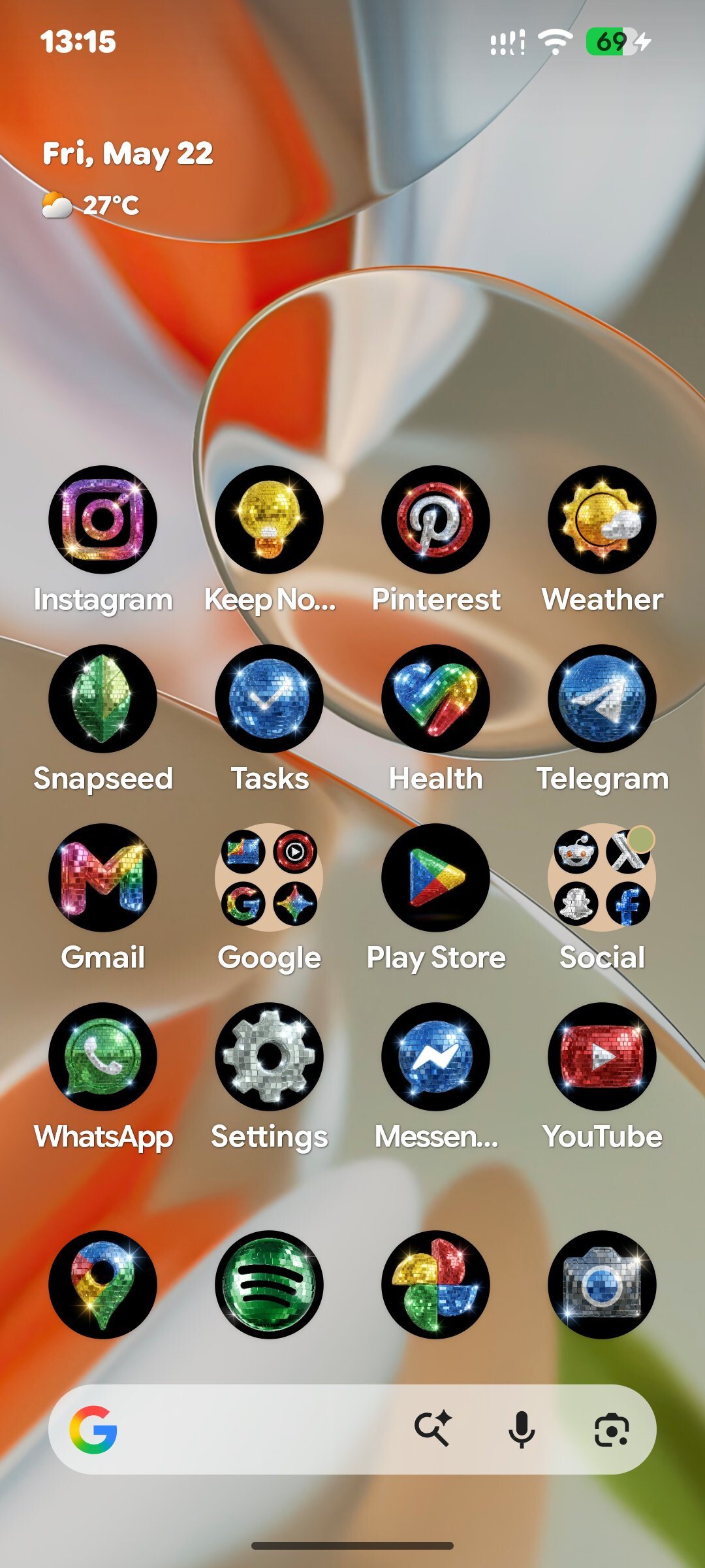 android disco icons x2