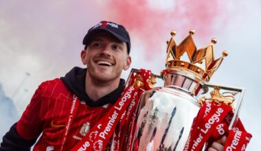 Medals, 100-yard press and so many assists - Andy Robertson's nine years at Liverpool in numbers