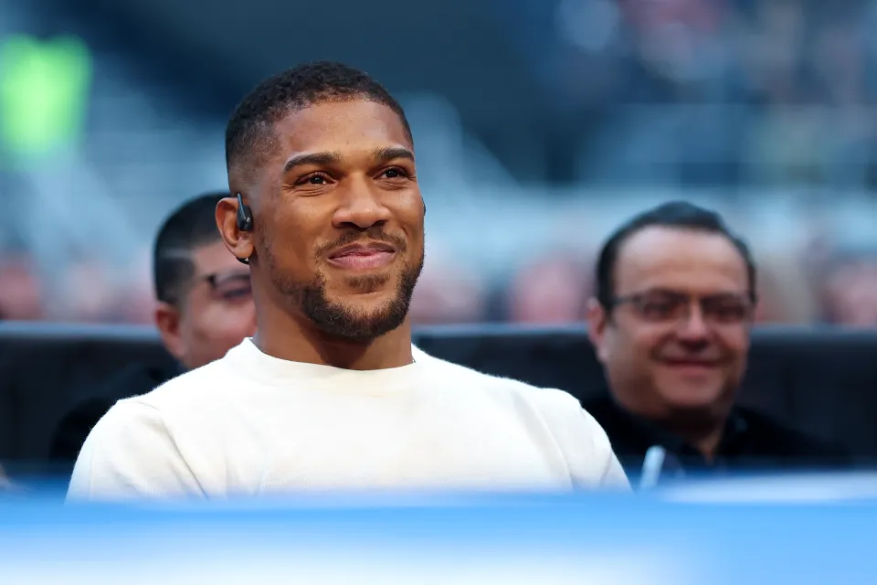Anthony Joshua in attendance ahead of the Heavyweight fight between Tyson Fury and Arslanbek Makhmudov