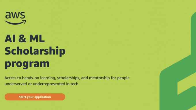Applications are open for the Fully funded AWS AI & ML Scholars Program - Apply by 24 June 2026
