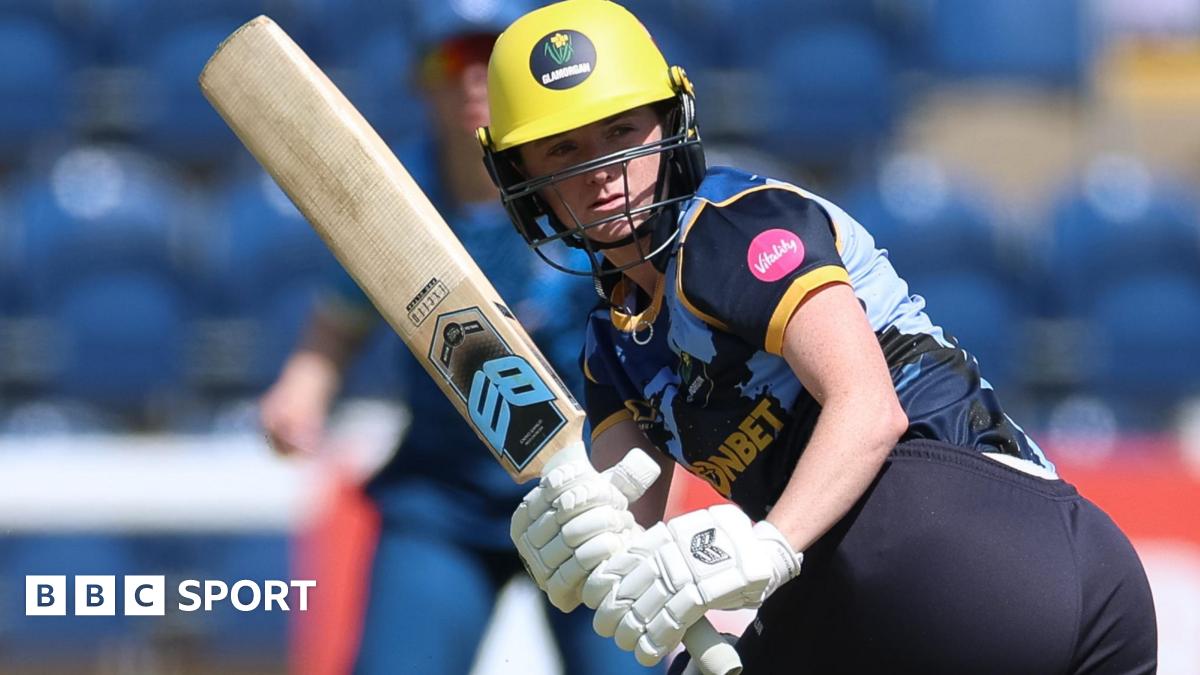 Batter Bethan Ellis plays a shot