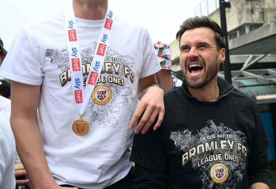 Carl Jenkinson at Bromley title parade