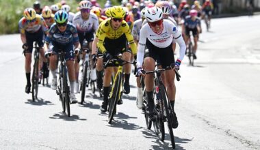 A CORUNA, SPAIN - MAY 05: Kasia Niewiadoma of Poland and Team CANYON//SRAM zondacrypto competes during the 12th La Vuelta Femenina 2026, Stage 3 a 121.2km stage from Padron to A Coruna / #UCIWWT / on May 05, 2026 in A Coruna, Spain. (Photo by Szymon Gruchalski/Getty Images)
