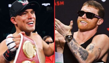 Canelo responds to David Benavidez offering him title fight at light heavyweight