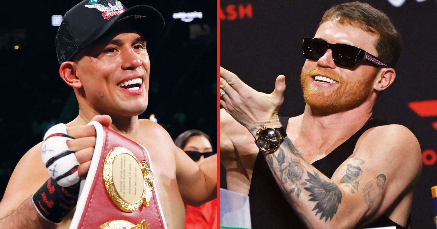 Canelo responds to David Benavidez offering him title fight at light heavyweight