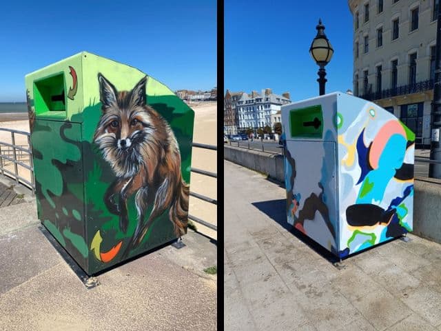 Colourful artwork transforms Thanet’s bin in B’inspired project – The Isle of Thanet News