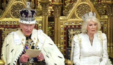 King lays out UK government agenda as PM's job hangs in the balance