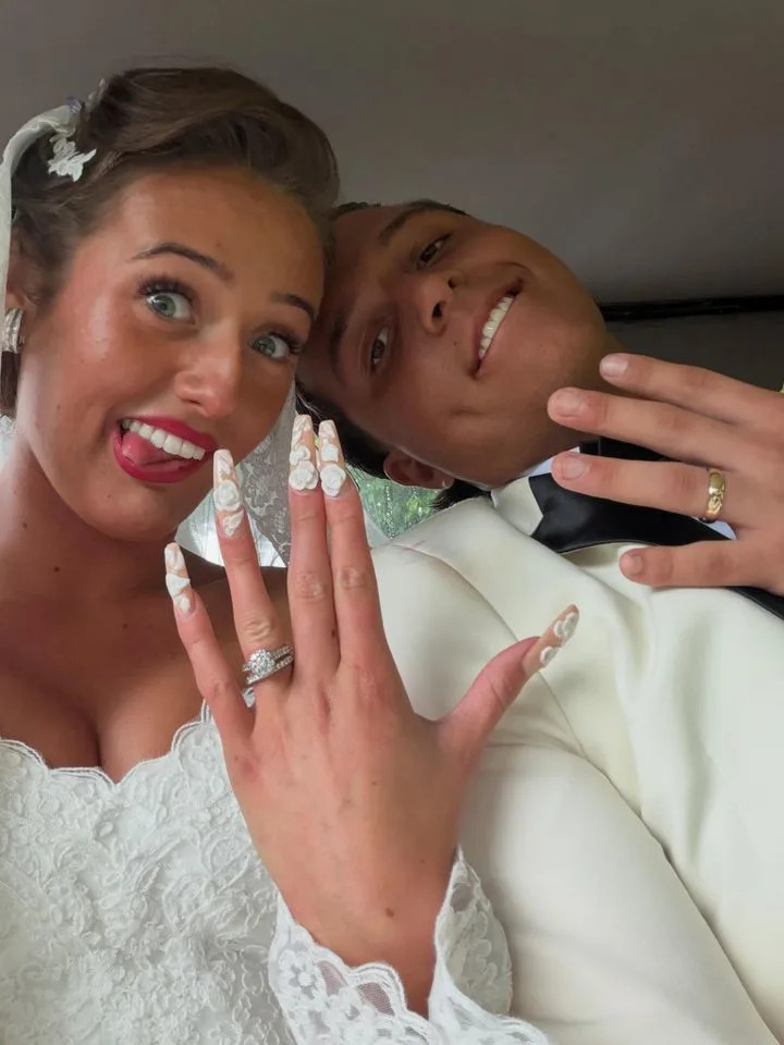 Venezuela Fury and Noah Price on their wedding day.Credit: Venezuela Fury/Instagram