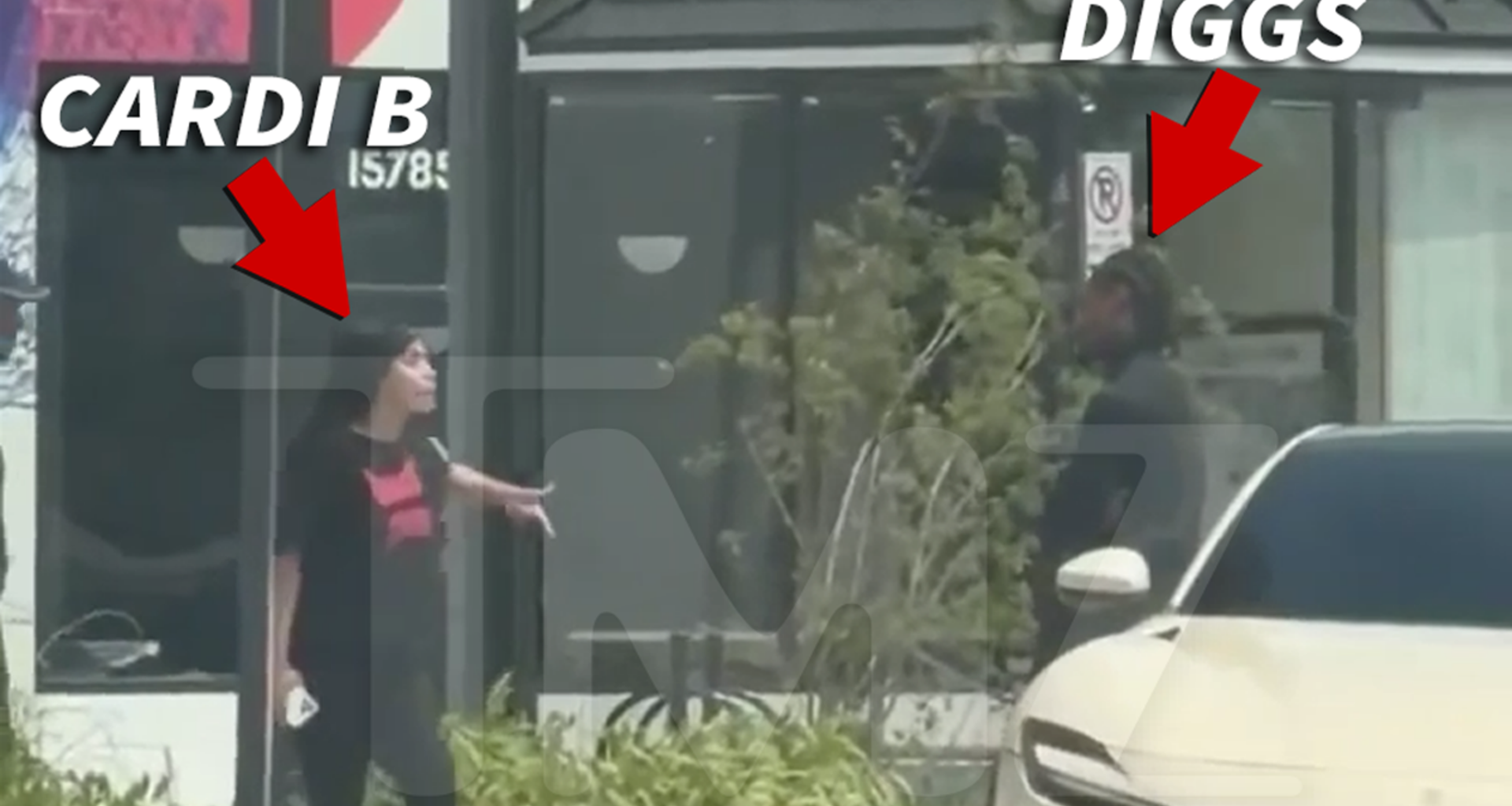 Cardi B and Stefon Diggs Argue Outside Maryland Coffee Shop, on Video