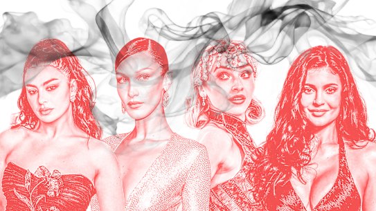 Charli XCX, Bella Hadid, Sabrina Carpenter and Kylie Jenner are among a growing cohort of celebrities who have been photographed smoking across social media and in pop culture.