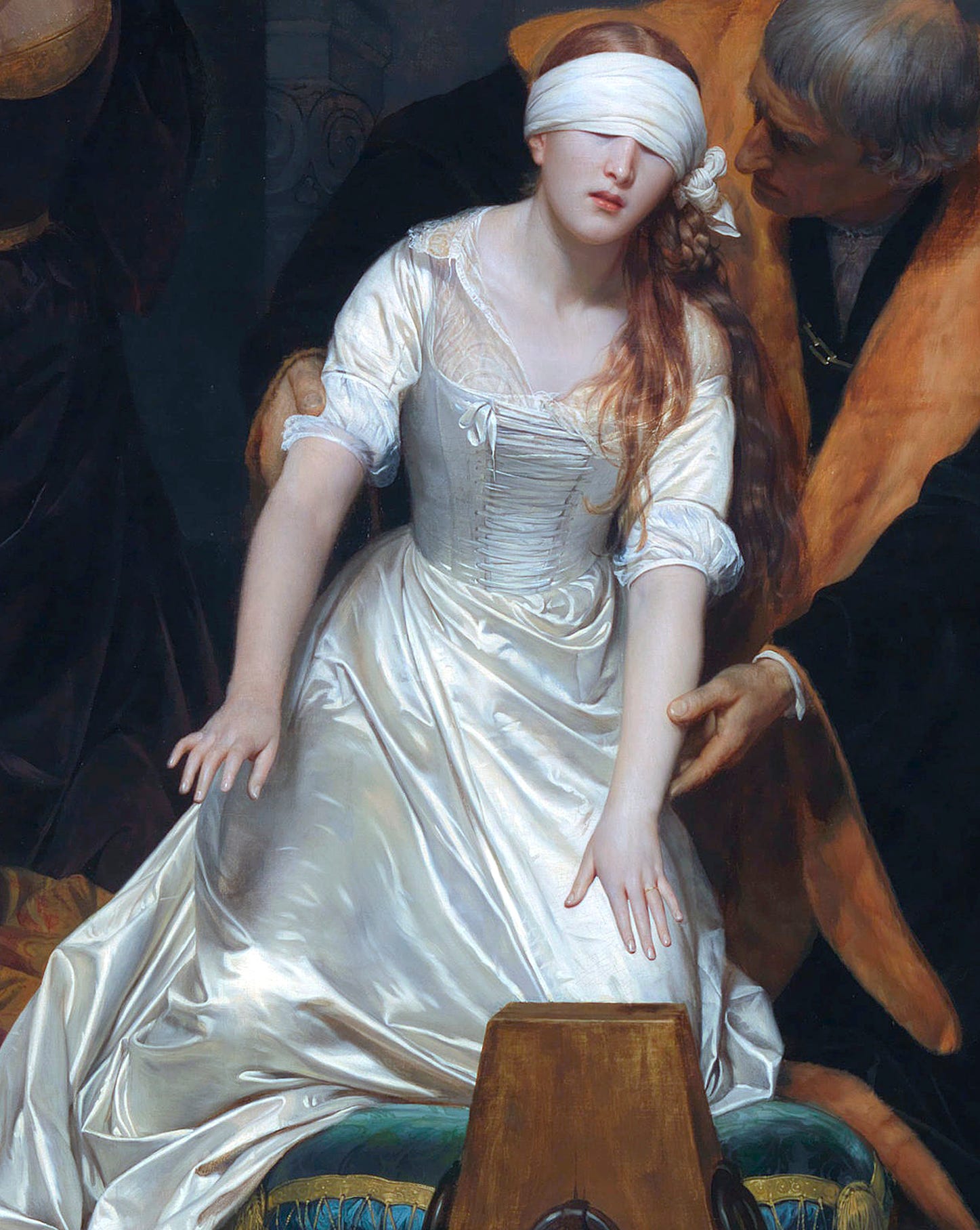 the execution of lady jane grey in the tower of london in the year 1554 by paul delaroche