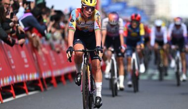 Kopecky finishes the stage