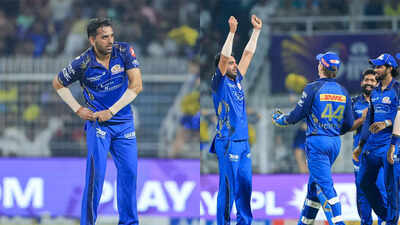 IPL 2026 | Deepak Chahar mocks viral 'chit celebration' with hilarious no-chit act during KKR vs MI match - WATCH