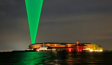 chris levine beams 'higher power' over venice