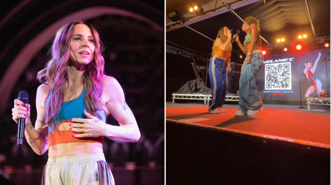 Melanie C and Mel B in surprise onstage Spice Girls runion at Leeds' Project House, Saturday May 2