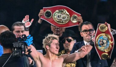 The Monster WINS bloody brawl as cagey title fight goes the distance