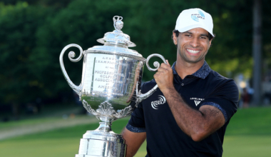 Aaron Rai still waiting for 'damaged' Wanamaker Trophy but has humble plan for record $3.69m PGA prize money