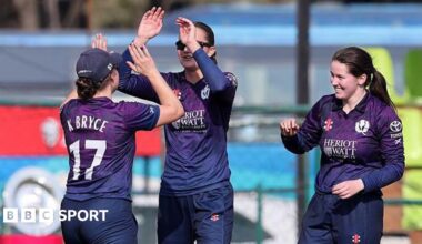 Scotland players celebrating
