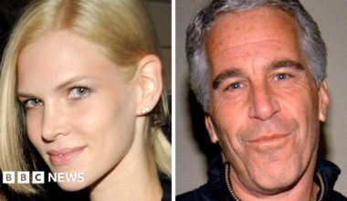 Nadia Marcinko (L) was Epstein's main girlfriend for seven years after his relationship with Ghislaine Maxwell came to an end