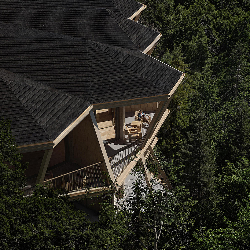 fragmented timber volumes compose forested mountain housing by arup in albania - 5