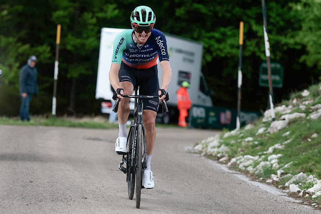 Decathlon CMA CGM Team Austrian rider Felix Gall rides during the 7th stage of the Giro d'Italia 2026