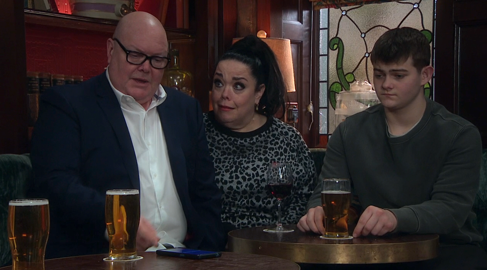 Paddy Dingle, Mandy Dingle, Dylan Penders, Emmerdale paddy dingle, mandy dingle, dylan penders, emmerdale