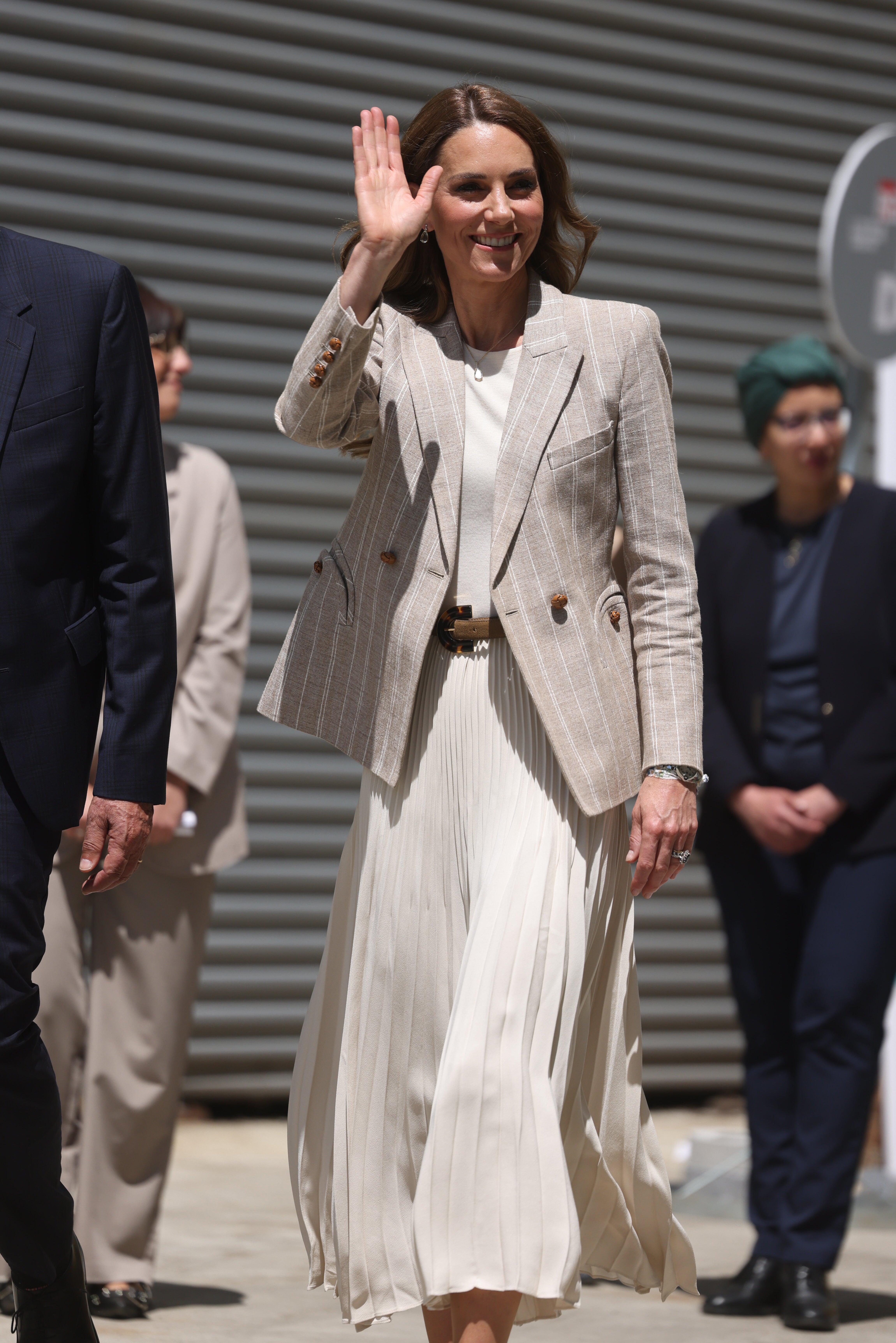 The Princess of Wales during her visit to Remida, il Centro di Riciclaggio Creativo in Reggio Emilia
