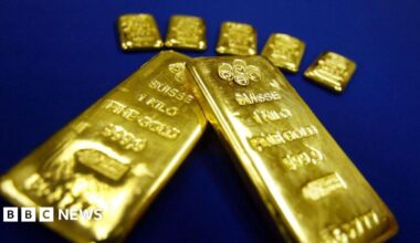 Gold bars.