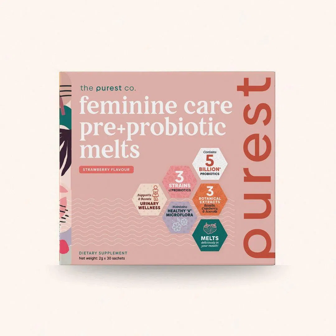 Best probiotics for women in Singapore: The Purest Co Feminine Care Pre+Probiotic Melts