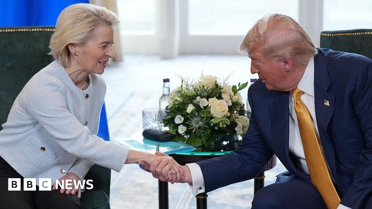 Trump and EU Usrula Van Leyen