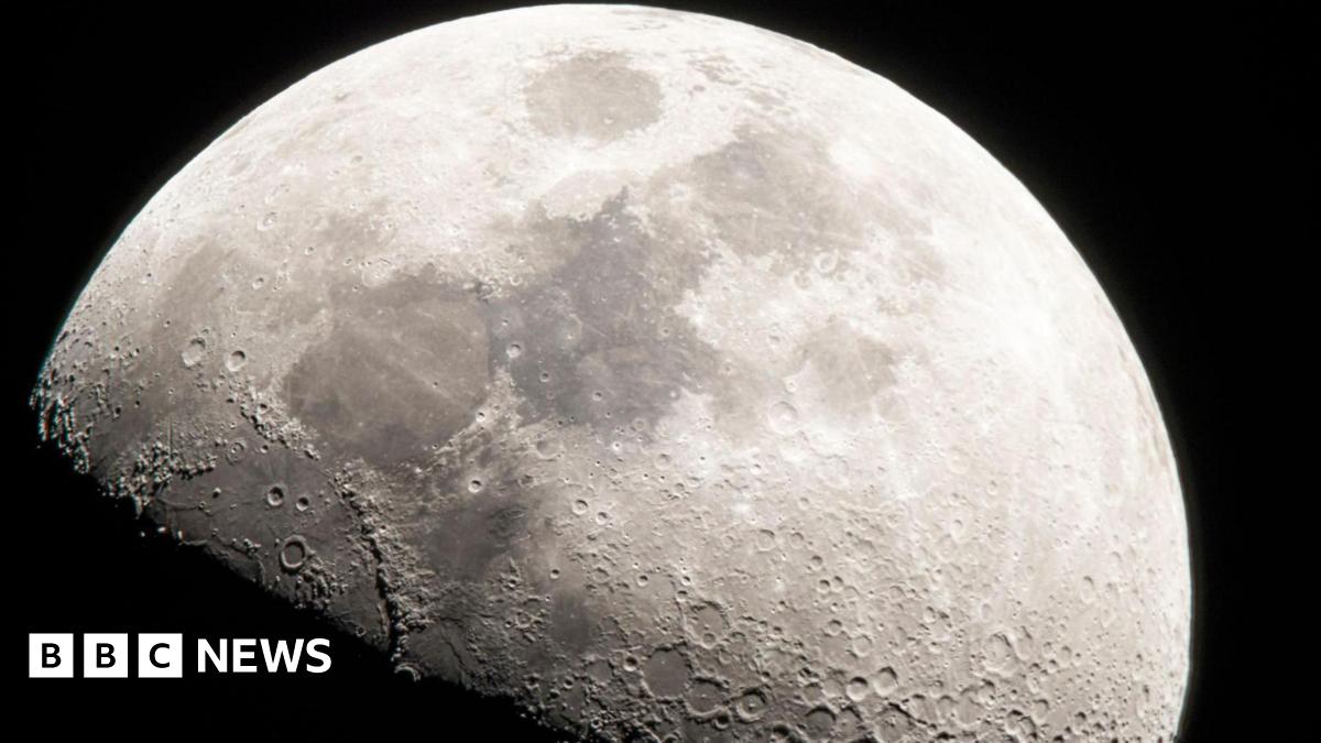 A drawing of a drone in Nasa's MoonFall programme that will survey the South Pole