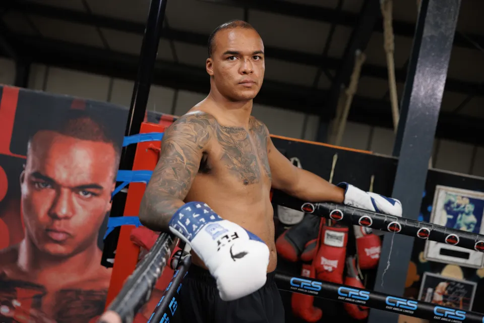 Fabio Wardley, the British professional heavyweight boxer, poses for a portrait during a training session at the Grange Fitness and Performance Centre, Martlesham on October 1st 2025 in Ipswich, Suffolk