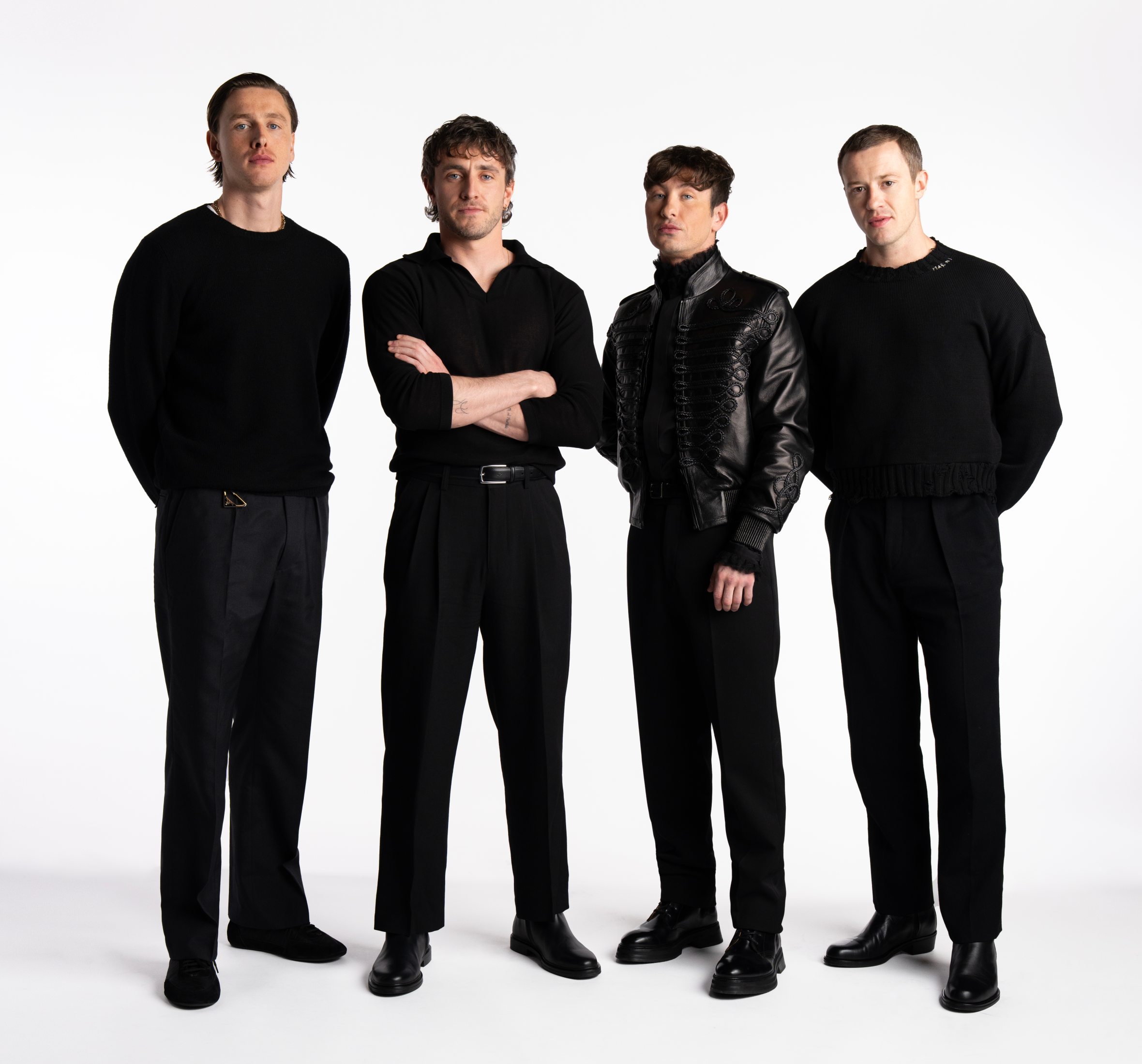 Harris Dickinson as John Lennon, Paul Mescal as Paul McCartney, Barry Keoghan as Ringo Starr, and Joseph Quinn as George Harrison in new Beatles biopics.