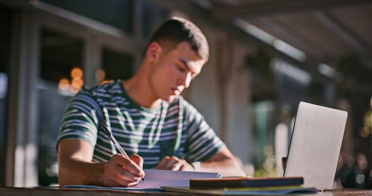 Researcher at work