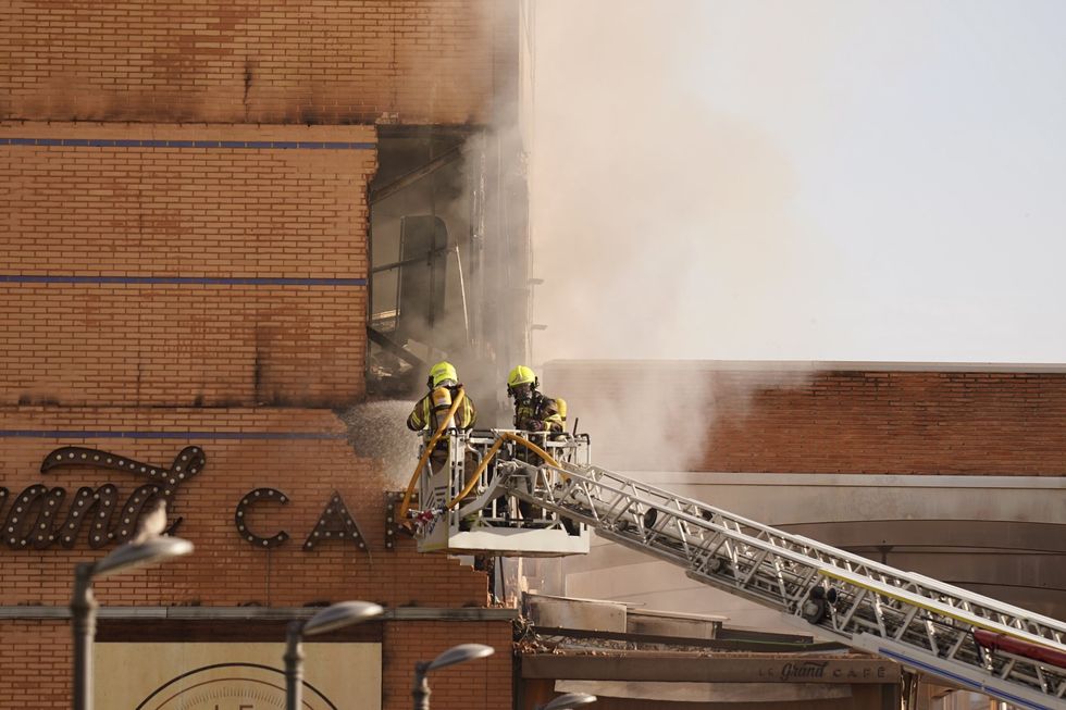 Firefighters in Malaga