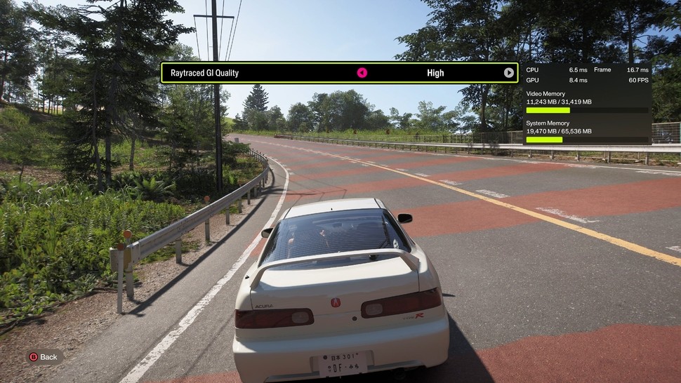 Forza Horizon 6 PC settings menu