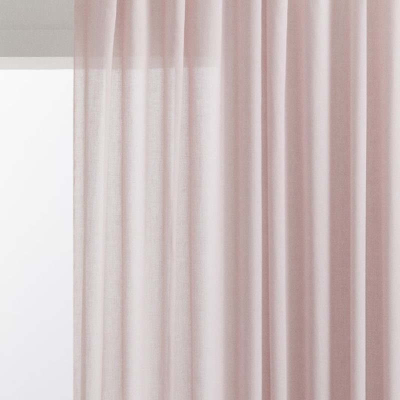 pink sheer curtains