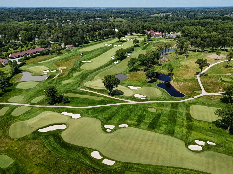 A general view of the Aronimink Golf Club on June 2, 2025 in Newtown Square, Pennsylvania