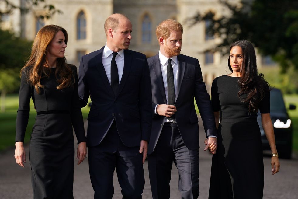 Harry, Meghan, William, Catherine
