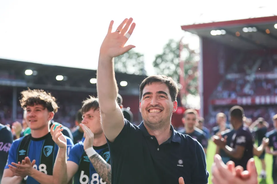 Head Coach Andoni Iraola of Bournemouth in his last game in charge after his sides 1-1 draw during the Premier League match between Nottingham Forest and Bournemouth