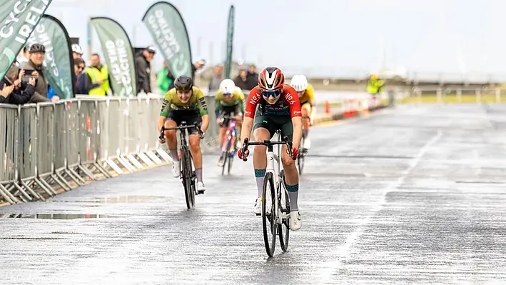 Heverin (16) lays down marker with elite gold at Irish Crit Champs