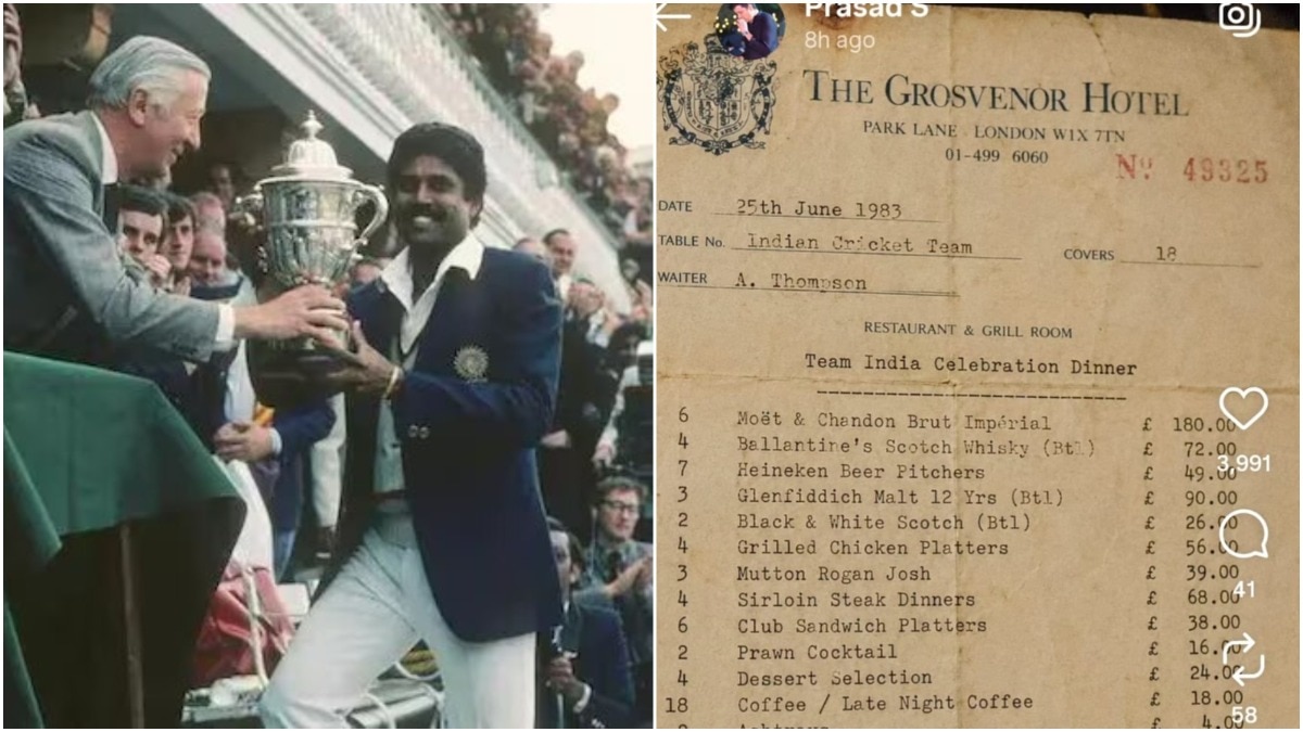 How Team India partied after the 1983 World Cup