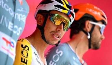 BURGAS, BULGARIA - MAY 09: Egan Bernal of Colombia and Netcompany INEOS Cycling Team prior to the 109th Giro d&amp;apos;Italia 2026, Stage 2 a 221km stage from Burgas to Veliko Tarnovo / #UCIWT / on May 09, 2026 in Burgas, Bulgaria. (Photo by Tim de Waele/Getty Images)