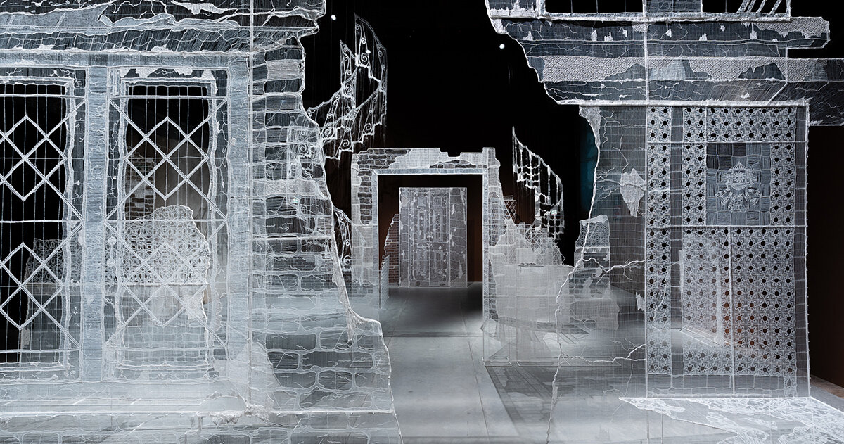 india pavilion explores memories of home through thread, bamboo, and earth in venice
