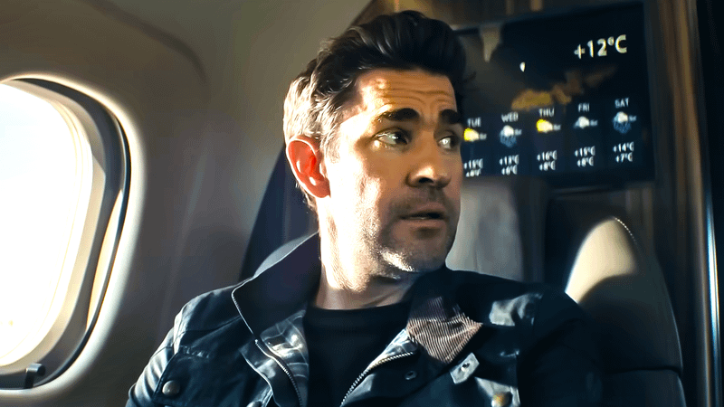 John Krasinski as Jack Ryan in Jack Ryan: Ghost War.