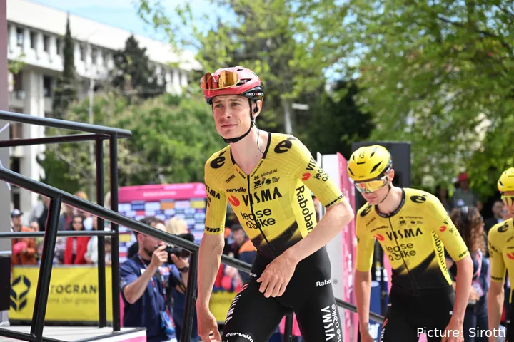 Jonas Vingegaard ahead of stage 2 at the 2026 Giro d'Italia